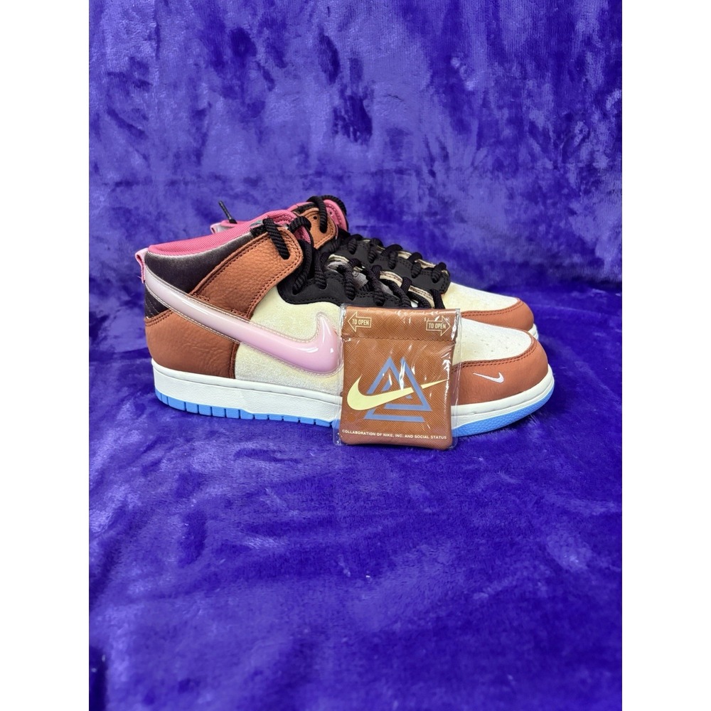 🧋 Social Status x Nike Dunk Mid Chocolate Milk - Size 10 - Picture 4 of 9